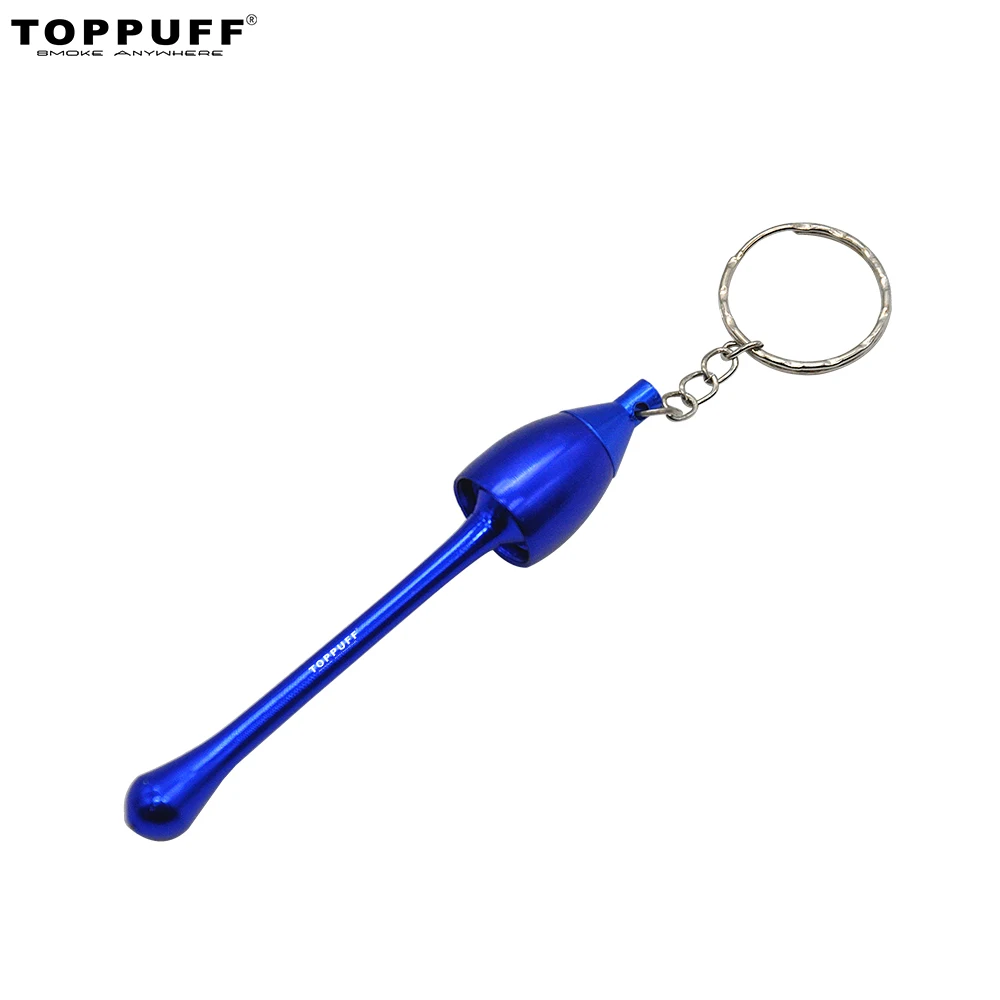 Красочные грибы курительная труба металлическая с кольцом для ключей переносная