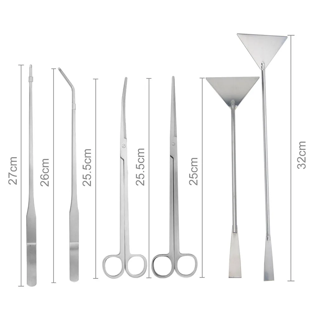 

Aquarium Plants Tools Aquascaping Tweezers Scissor Spatula Tool Stainless Steel Aquarium Tank Aquascaping Tools Set for Fish