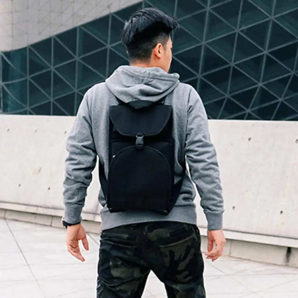 MACKAR 2 In 1 Skateboard Backpack Adjustable Straps Polyester Backpack Foldable Waterproof Digital Print Skateboard Carry Bag