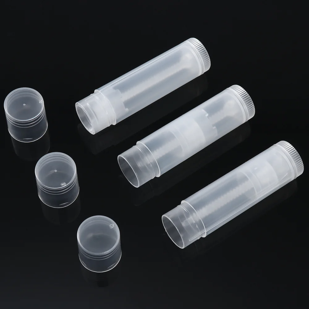

ROSENICE 25pcs New Lip Balm Tubes with Caps