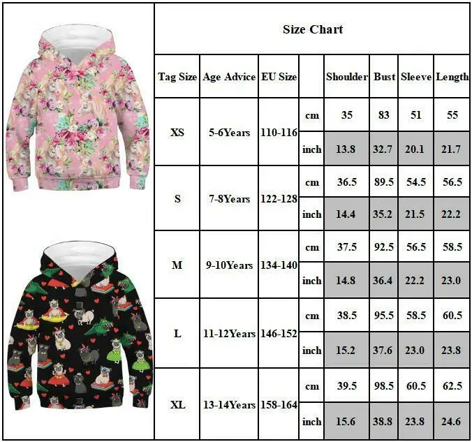 

Hoodies for Kids Clothes Girls Boys Hooded Sweater Christmas Winter Long Sleeve Floral Printed Pullover Sweatshirt Xmas Tops