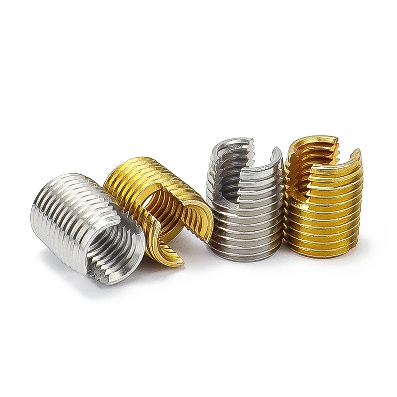 Self Tapping insert nut Bushing 302 slotted type Wire Thread Repair Insert M2 M2.5 M3 M4 M5 M6 M8 M10 M12