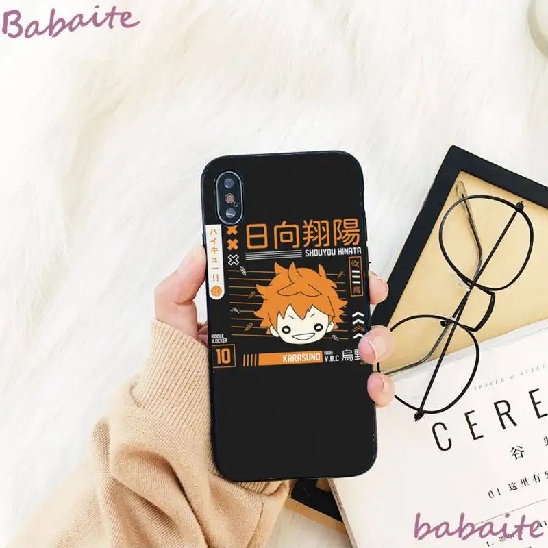 

Babaite anime Nekoma Haikyuu DIY phone Case Shell For iPhone 8 7 6 6S Plus X XS MAX 5 5S SE XR 11 11pro promax 12 12Pro Promax