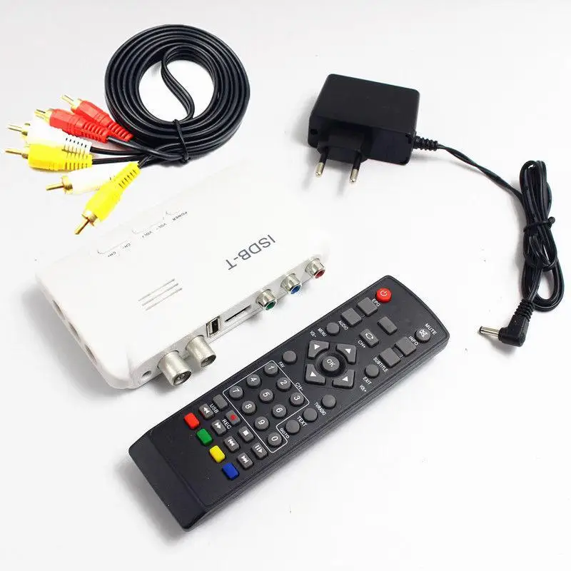 

1080P TV BOX for any ISDB-T countries RCA Cable ISDB-T Digital Terrestrial Converter TV BOX Receiver r57