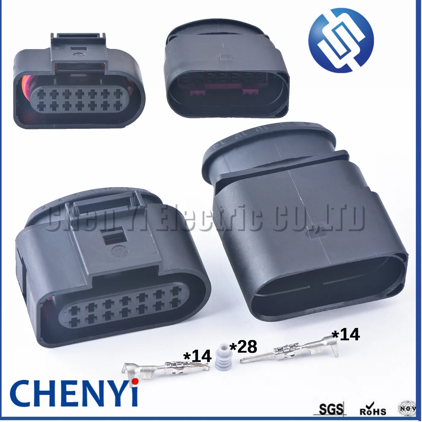 14 контактов 1,5 мм Автомобильная ксеноновая фара разъем авто 09G коробка передач кабель гнездо водонепроницаемый разъем 6X0973717 6X0973817 6X0 973 817