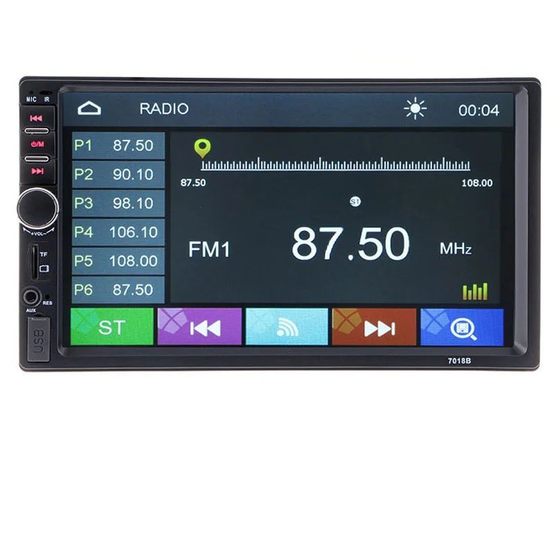 

Автомобильный мультимедийный плеер 2 Din, 7 дюймов, HD, стерео, FM-радио, MP3, MP4, MP5, аудио, видео, USB, AUX, автомобильная электроника, автомобильный без ...