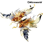 Металлический 3D пазл Microworld, модель бабочки для привлечения богатства, обучающая игрушка сделай сам, подарок для взрослых и детей
