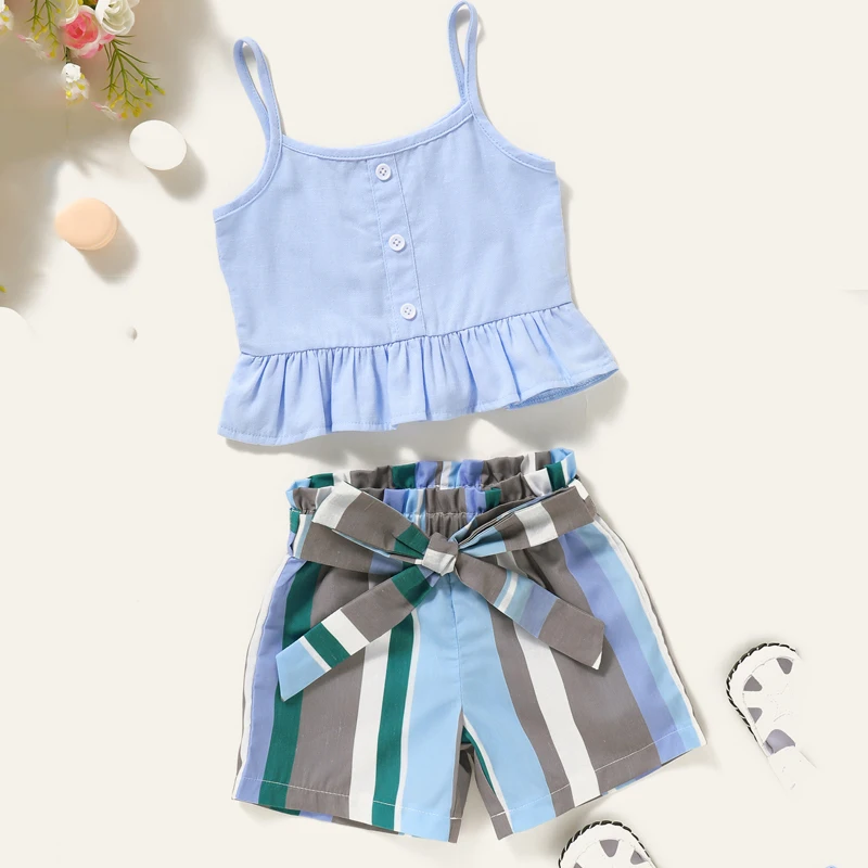 Baby Boys Summer Suit 2020 New Childrens Fashion Pure Cotton Camouflage Short Sleeved T-shirt + Shorts 2Pcs Outfits | Мать и ребенок