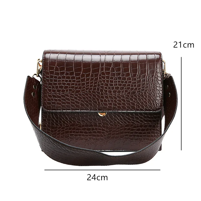 Модные женские сумки через плечо из кожи аллигатора качественная сумка