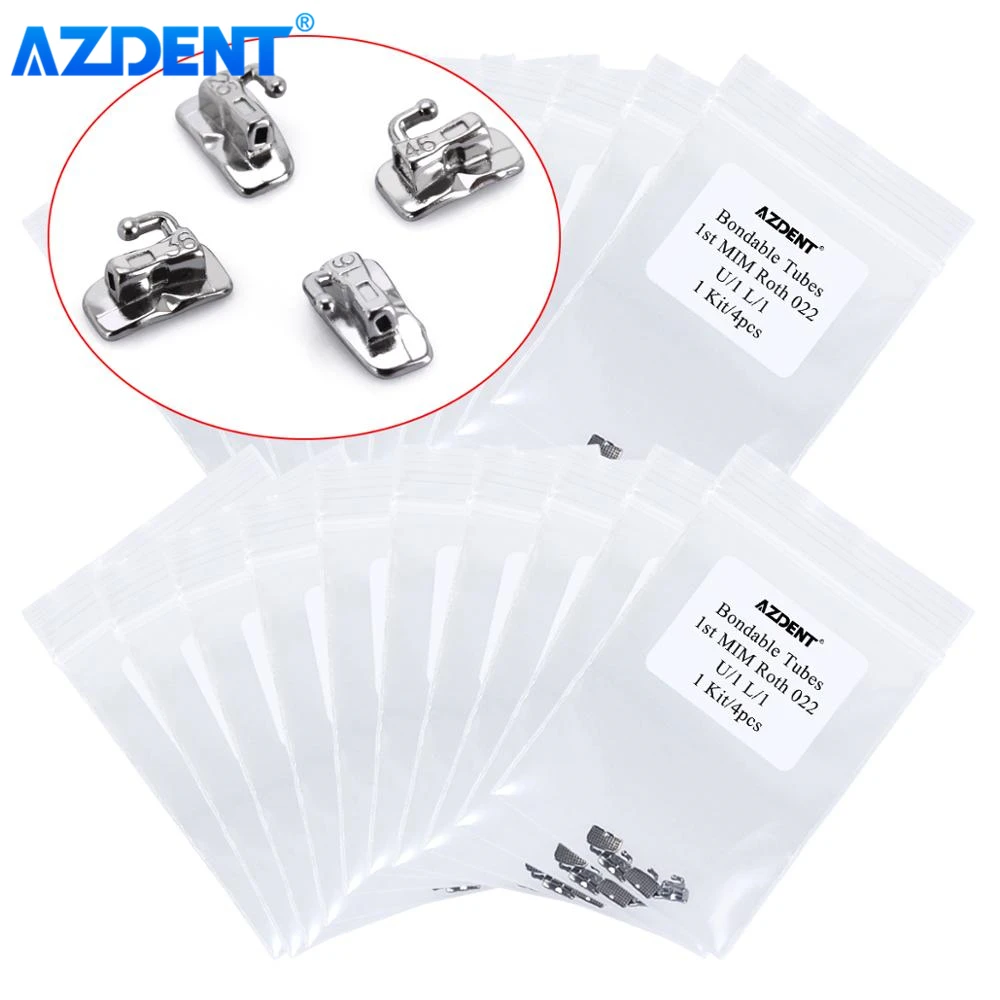 

20 упаковок, Ортодонтическая 1-я молярная телескопическая цельнокроеная/MBT 0,022, 4 шт. в упаковке