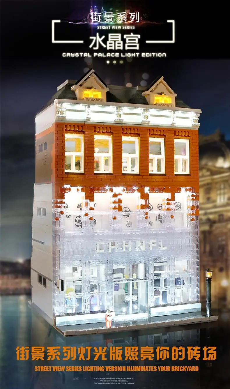 

MOULD KING Streetview Building Model Blocks Bricks Kids DIY Toys Modular Building Assembled Toys Model Christmas Gifts