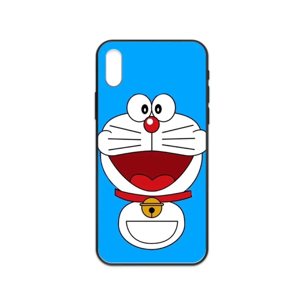 Doraemon Cartoon Cute Lovely Etui black Phone case cover hull For iphone 4 4s 5 5S SE 5C 6 6S 7 8 plus X XS XR 11 PRO MAX 2020 | Мобильные