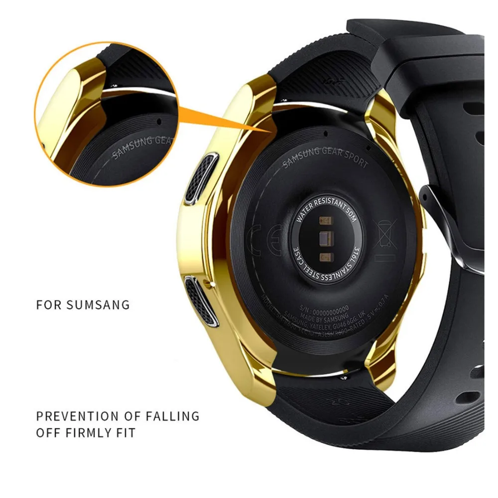 Чехол Gear S3 frontier для samsung Galaxy Watch 46 мм 42 чехол с ремешком из мягкого ТПУ защитный