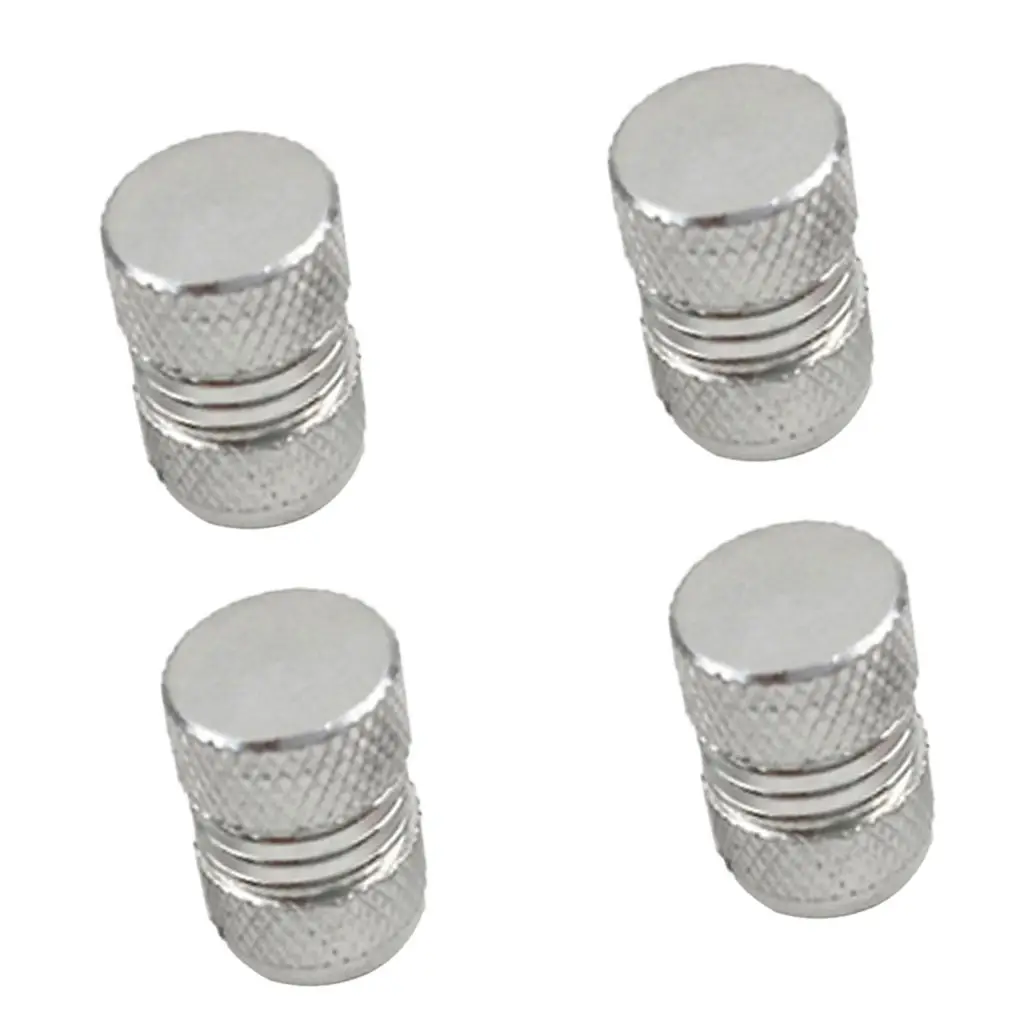 

4 Pieces Aluminum Tire/Rim Valve/Wheel Air Port Cover Stems Truck