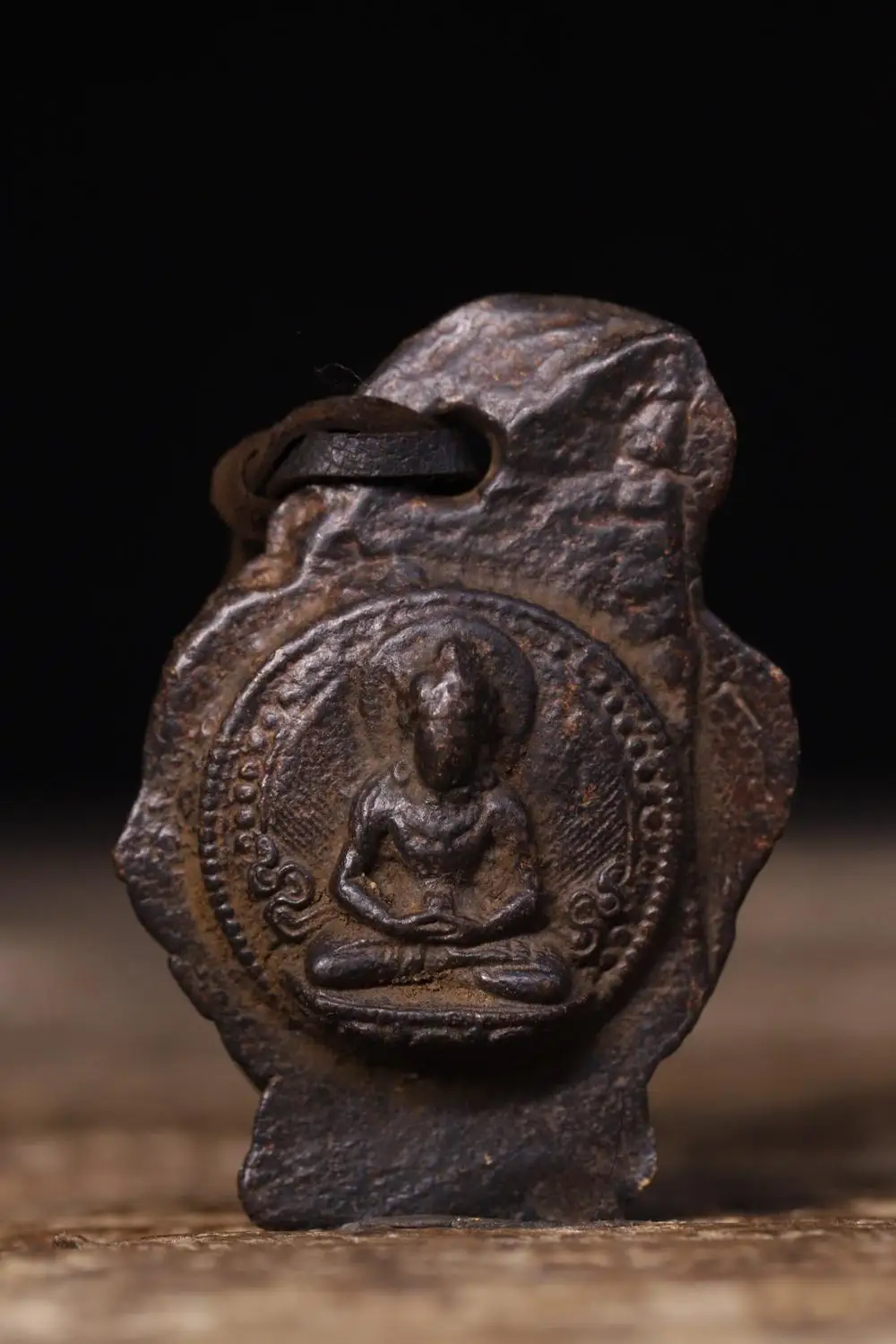 

2"Tibetan Temple Collection Old Bronze Amitayus Buddha pendant Amulet Dharma Worship Hall Town house Exorcism