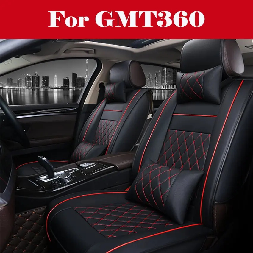 

Luxury PU Leather Auto Car Seat Covers 5 Seats car seat cover accessories covers for vehicle seat For GMT360