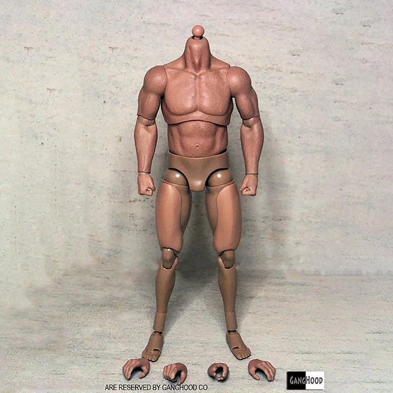 

In Stock 1/6 Scale Soldier GANGHOOD Muscular And Strong Soldier Body Suitable For 12" Villains Arnold And Other Dolls Model