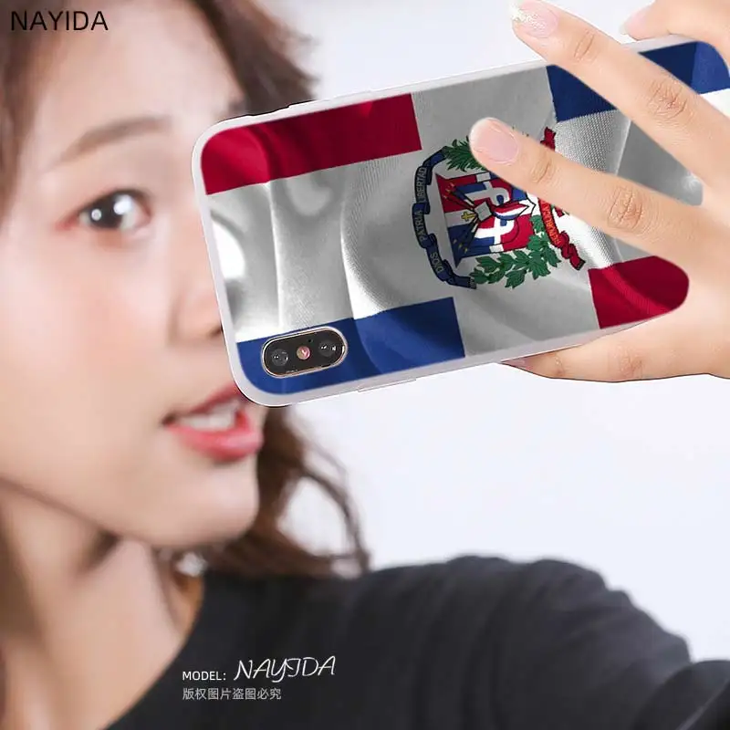 Мягкий чехол TPU для Samsung Galaxy S21 S11 S20 S10 S9 S8 Plus S22 S10lite E Ultra с флагом Доминиканской Республики.