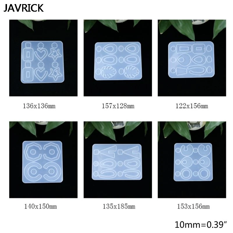 

Geometric Earrings Crystal Epoxy Resin Molds DIY Irregular Eardrop Necklace Mould Handmade Craft Pendant Jewelry Making Tool