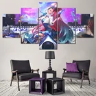 Игровой плакат Лига Легенд, LOL Seraphine KDA, полноразмерная Картина на холсте, домашний декор, холст, Настенная картина, наклейка на стену