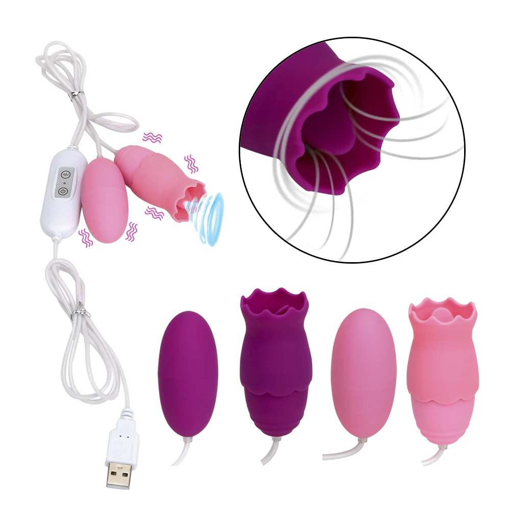 Вибратор VATINE USB 12 частотный двойной 2 формы интимные игрушки для