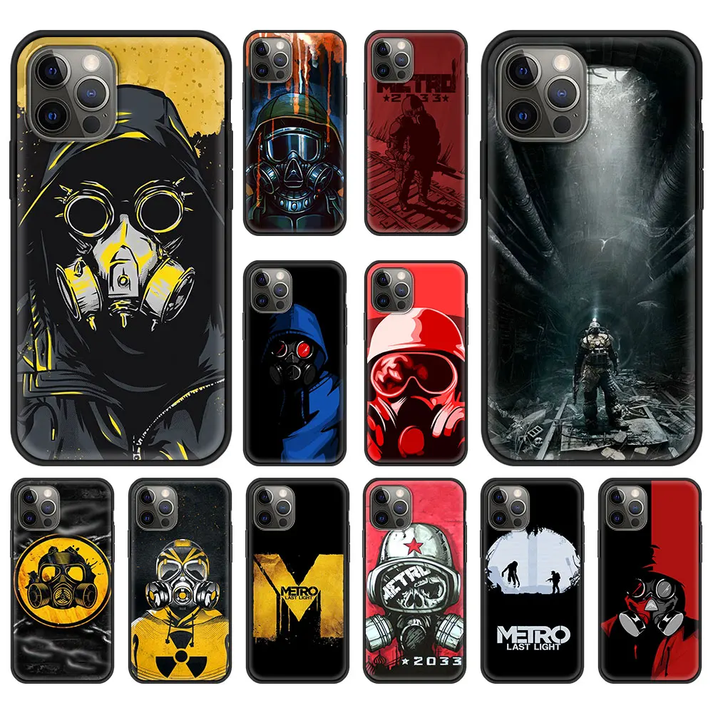 

Hot Game M-Metro 2033 Case for iPhone 13 11 12 Pro Max Phone Cover for iPhone 7 8 Plus SE2020 X XR XS Max Luxury Back Shell