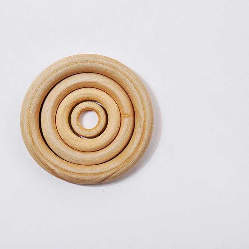 50 шт. деревянные детские кольца-погремушки для новорожденных | Игрушки и хобби