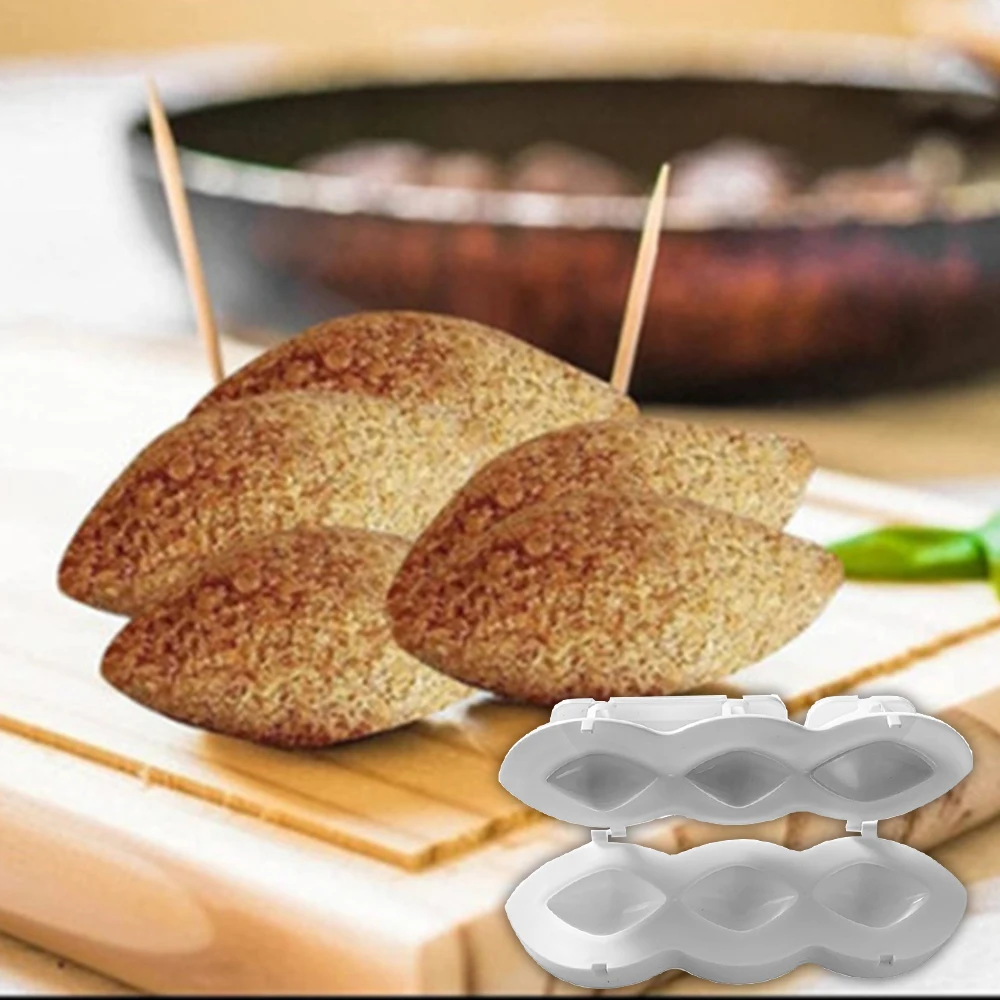 

7cm 5cm Manual Kibbeh Press Mold Meatloaf Processor Meatball Maker Home Kitchen Tools