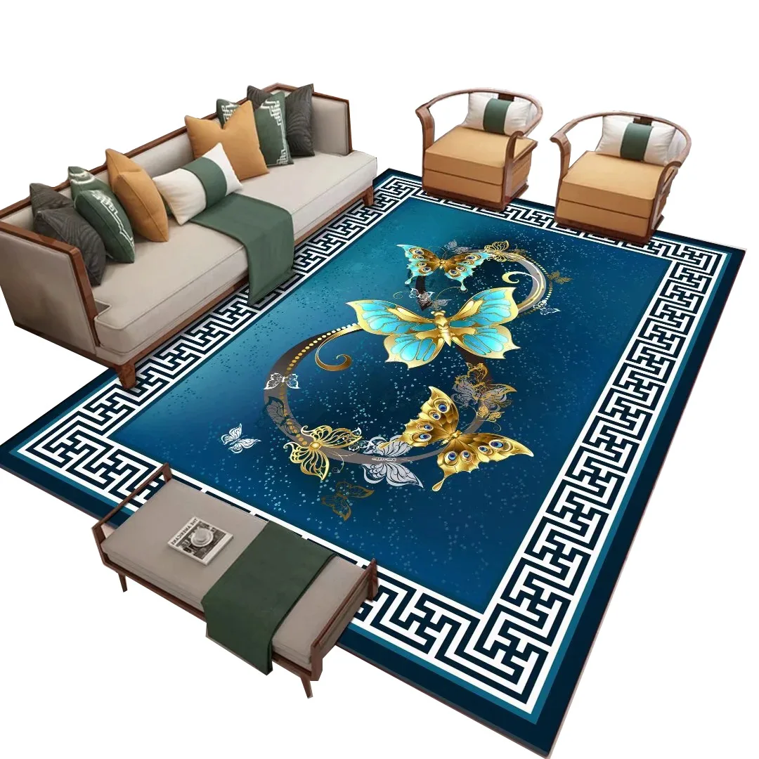 Modern New Chinese Style Carpet Living Room Sofa Coffee Table Light Luxury Home Bedroom Cute Cat Porch | Дом и сад