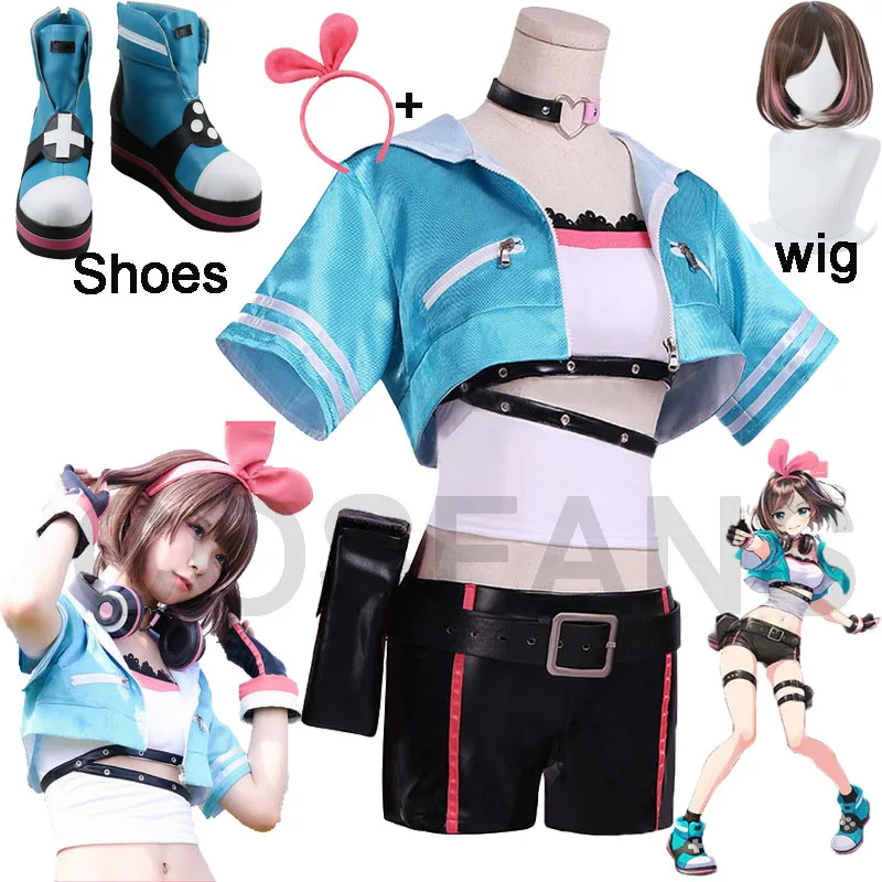 Kizuna AI A.I.Channel Youtuber/топы пальто шорты униформа костюмы для костюмированной