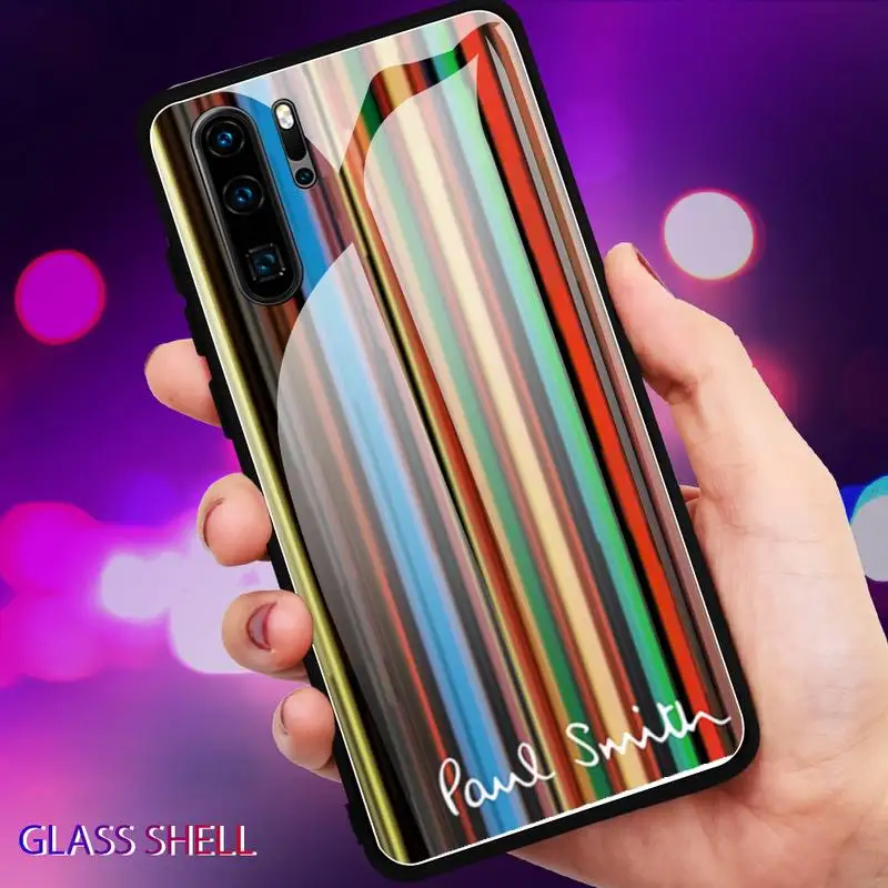 

paul fashion luxury italy smith For Huawei P9 10Plus 20PRO P30 Lite Back Cover Tempered Glass Cases For NOVA 3E Series