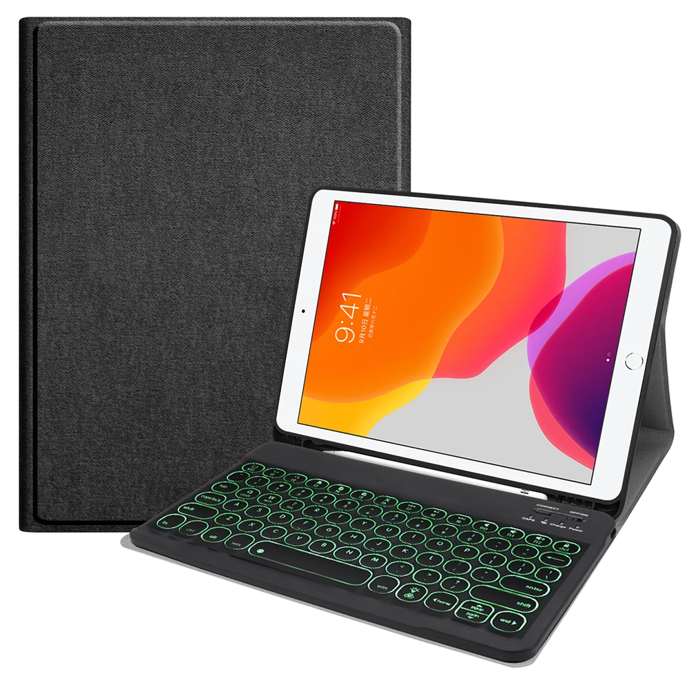 Английская Bluetooth клавиатура для iPad Air 3 Pro 10 5 &quotiPad 2&quot 2019 7 цветов планшета с