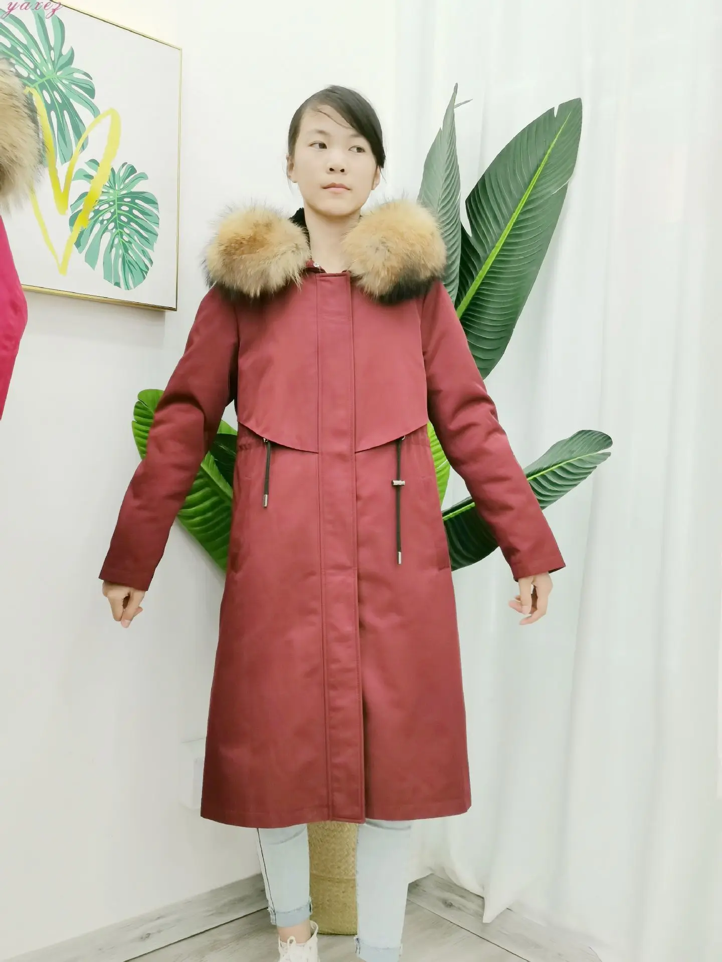 

2020 Long Faux Fur Coat Coats Artificial Fur Fox Collar Rabbit Liner Reversible Plush Jacket Coat Jacket Women