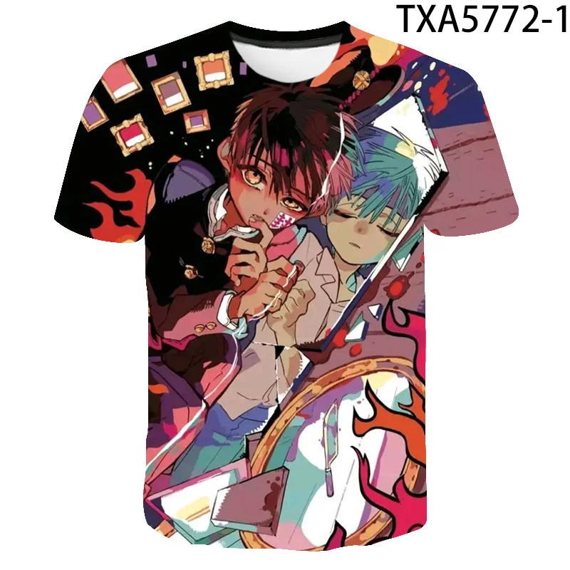 

2021 Men Women Children Casual Streetwear Game Toilet-Bound Hanako-kun Printed 3D T-shirt Unisex Fashion Trendy Cool Tee Tops