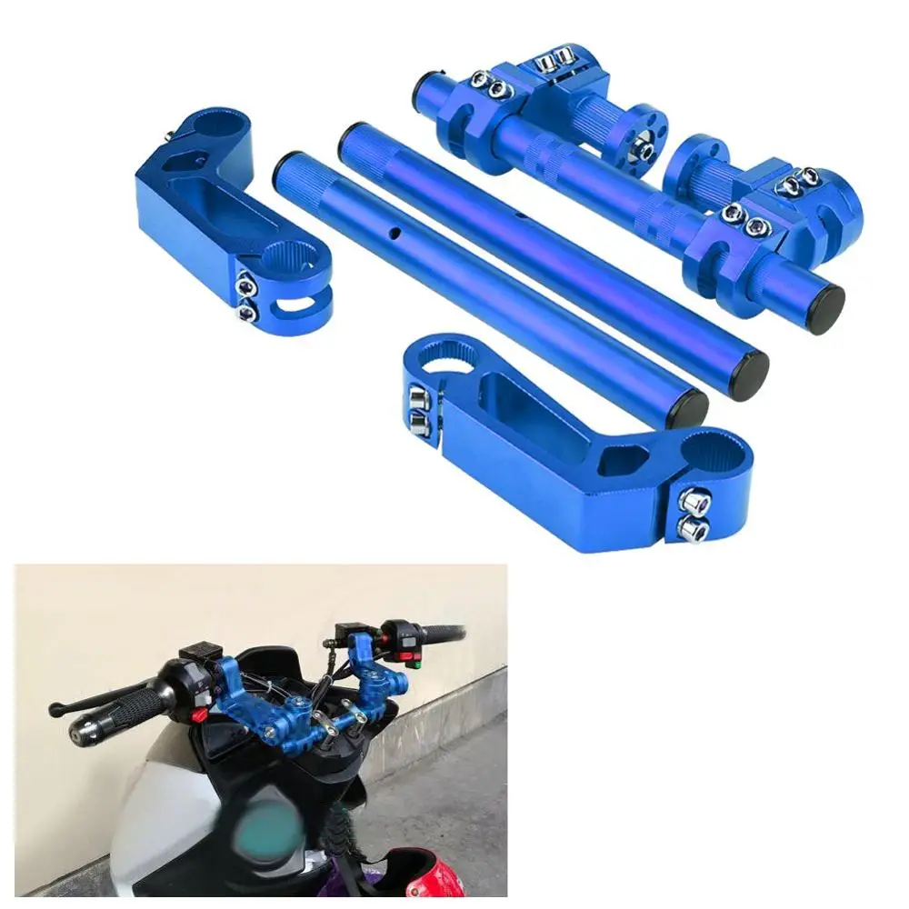 

Motorcycle CNC Aluminum Adjustable Steering Handlebar 7/8" 22mm Removable Handle Bar 125cc Pit Bike Dirt Bike Motobike Scooter