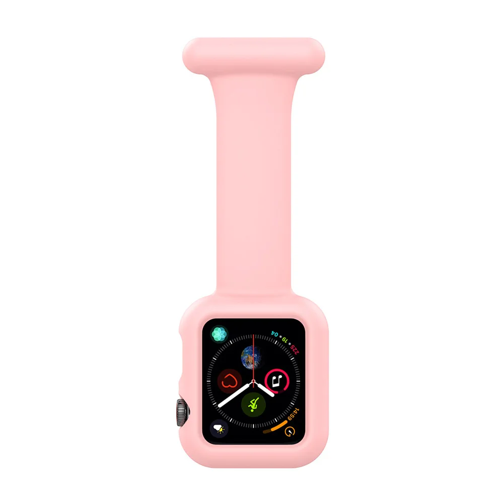 Силиконовый ремешок-брошь для браслета Apple Watch 38/42 мм серии 7/6/5/4/3/2/1/SE Доктор Медсестра Браслет-ремешок на запястье.