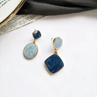 oeing 925 sterling silver earrings personality asymmetry jewelry luxury and simple fashion stud earrings for women