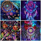 Набор для алмазной вышивки розы и перо