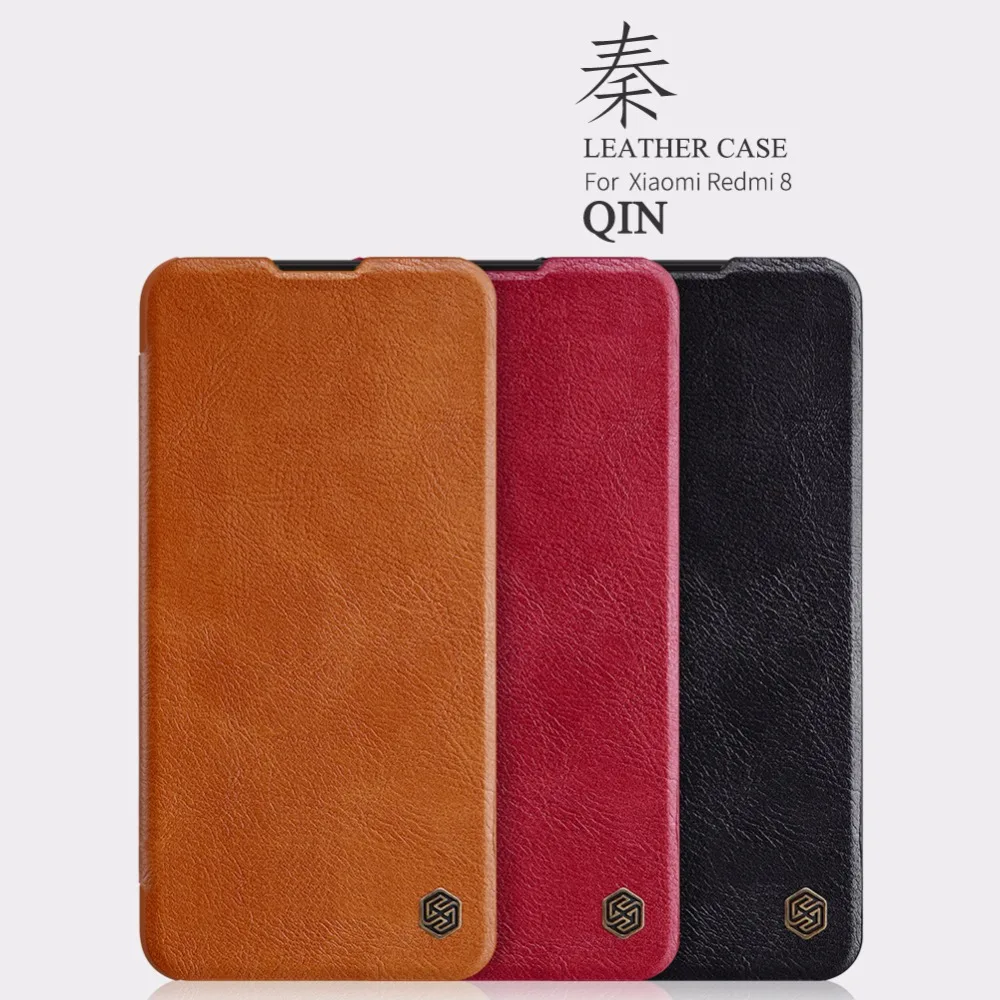 Чехол для xiaomi redmi 8, чехол NILLKIN Qin, винтажный кошелек, флип-чехол, чехол, funda для xiaomi redmi 8, флип-чехол из искусственной кожи чехол
