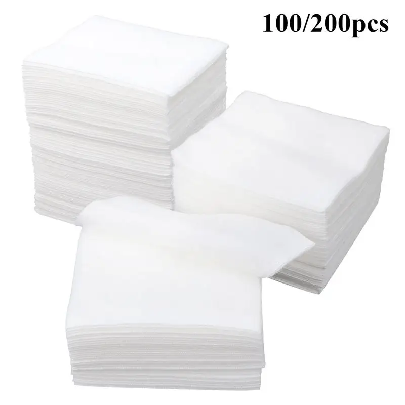 

100/200 шт. Медицинская марля, Нетканая марля, губка, используемая марля для ухода за ранами, товары для оказания первой помощи, медицинские при...