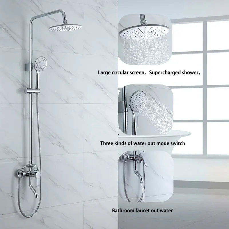 

RUYAGE shower sets bathroom shower faucet hot and cold mixer Brass faucet Bathtub shower system mixer RY16