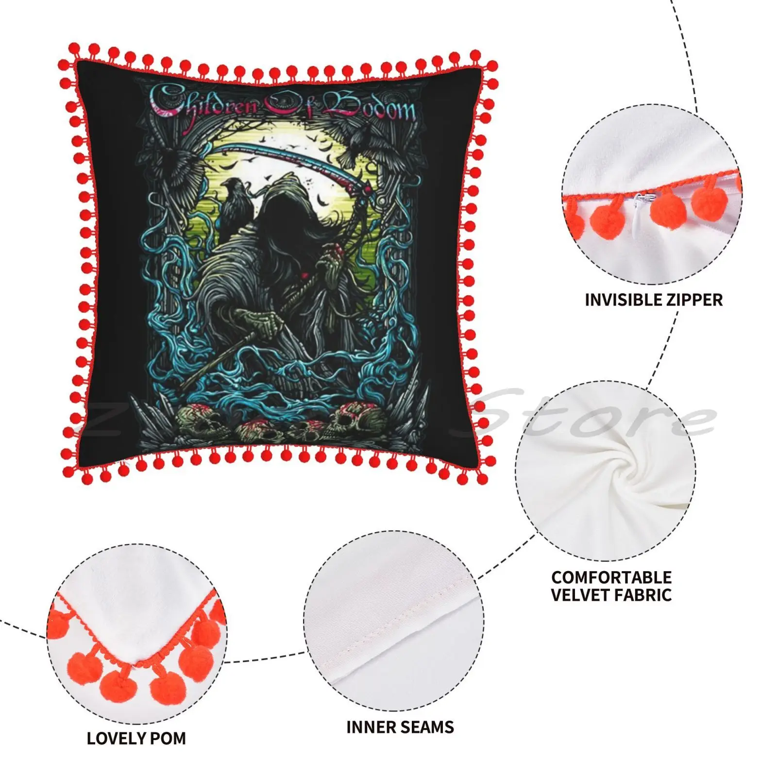 Наволочка из льняной плюшевой бархатной ткани с принтом для детей | Дом и сад