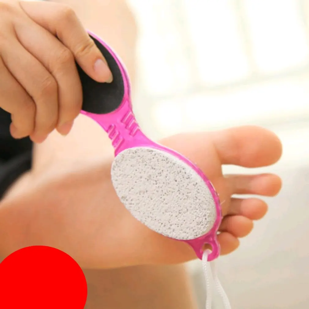 

4 in 1 Foot Care Callus Brush Pumice Grinding Feet Stone Scrubber Pedicure Exfoliate Remover Two Sides Cleaning Dust Dead Skin