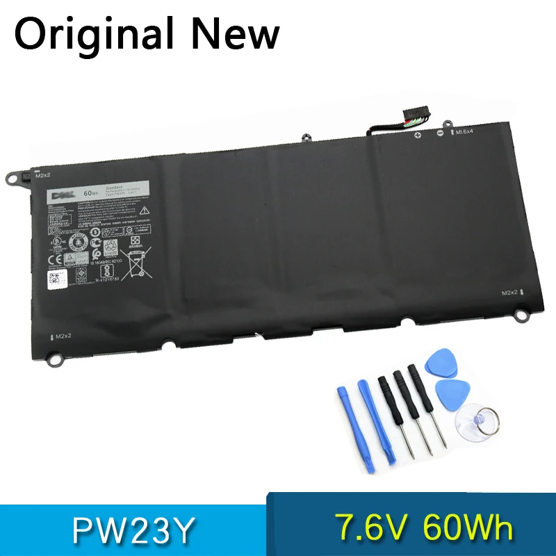 Новый оригинальный аккумулятор PW23Y для ноутбука DELL XPS 13 9360 серии RNP72 TP1GT 7 6 в 60