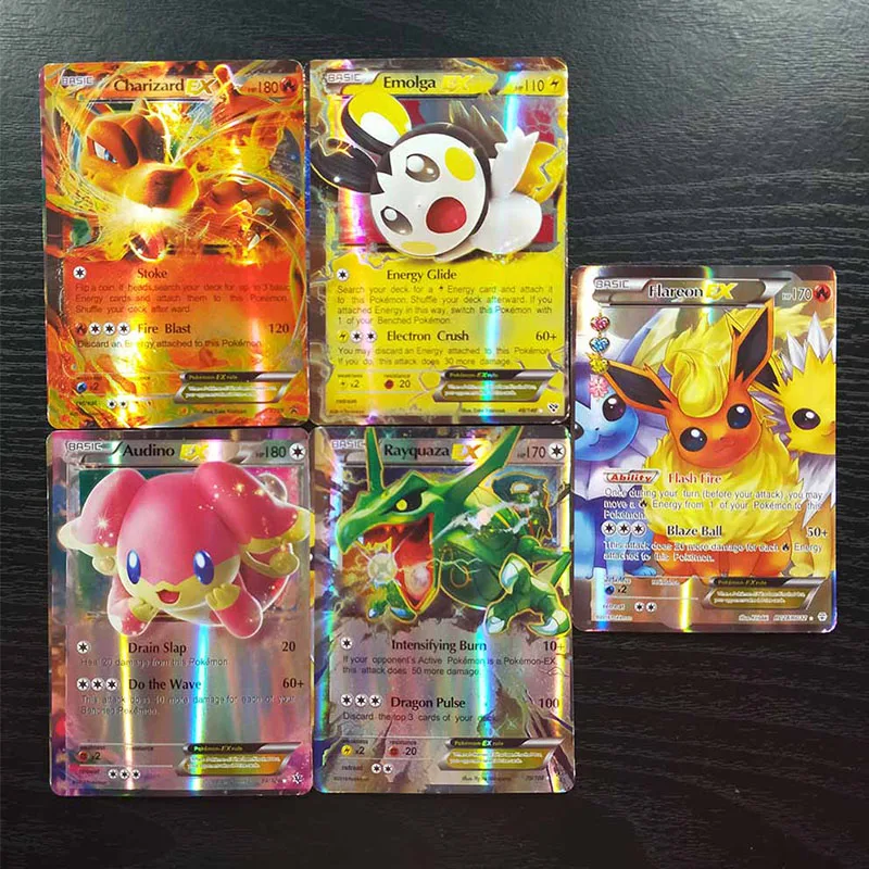 TAKARA TOMY-Juego de cartas de Pokemon para ni&ntilde;os, 60 uds., VMAX GX EX MEGA, caja de refuerzo de intercambio en ingl&eacute;s, tarjeta brillante, juguetes de batalla, regalo-1