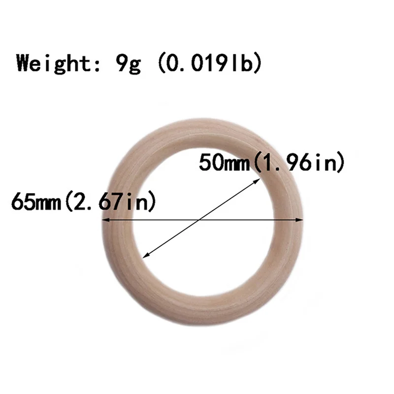 

Детская деревянная поделка для изготовления ювелирных изделий, аксессуар для игрушек, 5 шт., 55 мм/65 мм, кольцо с зубами