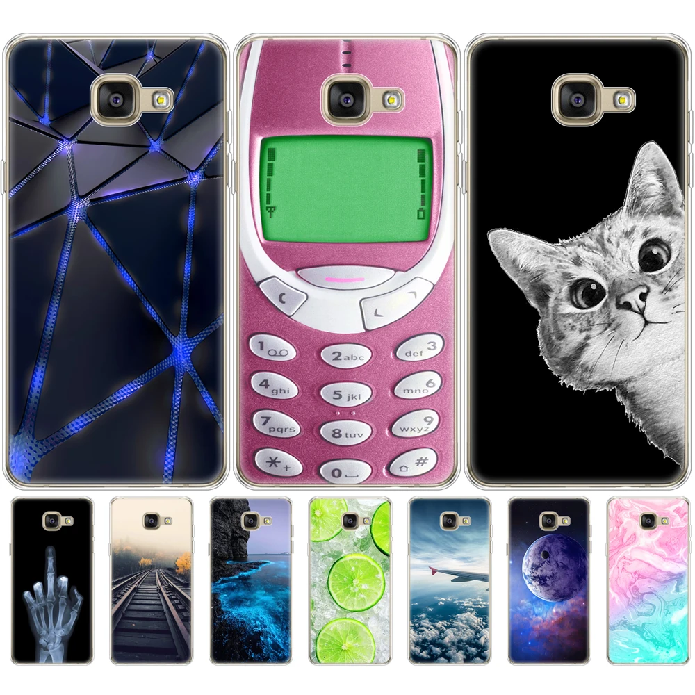 Силиконовый чехол для Samsung A7 2016 6 Galaxy A710F A710 задняя крышка из мягкого ТПУ|Бамперы| |