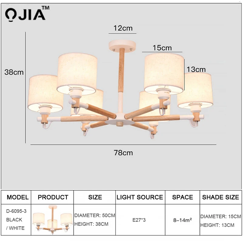 Новые люстры Светильники для спальни гостиной комнаты учебы лампы дома 3 6 8