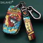 Кожаный чехол для дистанционного ключа от машины крышка для Hyundai IX25 IX35 I20 I30 I40 hb20 Santa Fe Creta Solaris 2017 3 кнопки оболочки