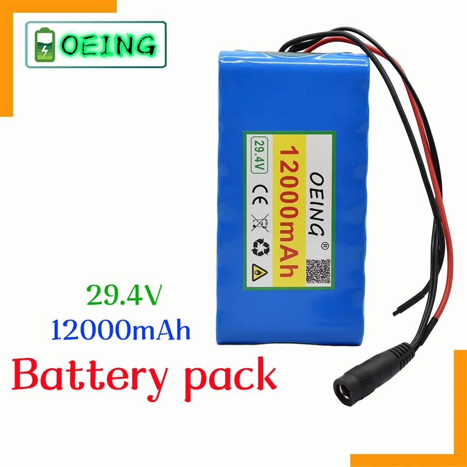 

NEWEST 7S2P 18650 li-ion Rechargeable battery pack 29.4v 12000mAh electric bicycle moped Balancing scooter